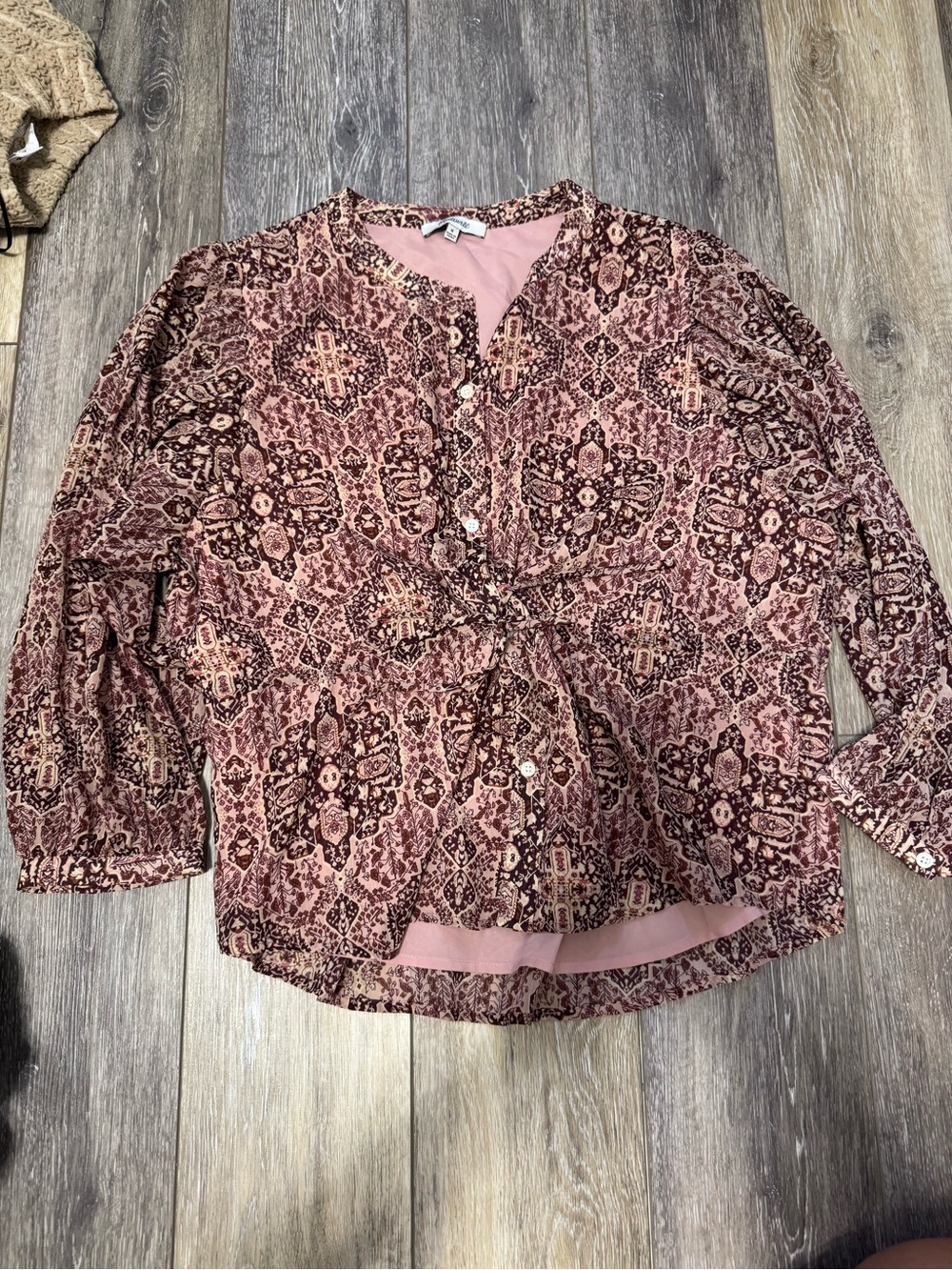 Madewell Printed Button-Front Blouse